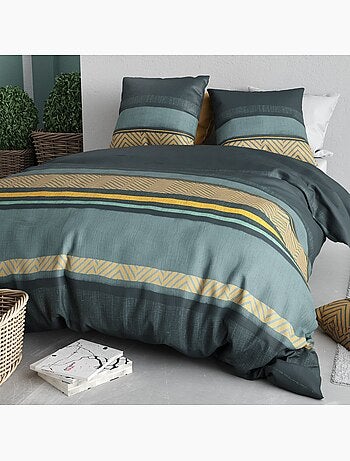 Parure housse de couette 100 % coton astral