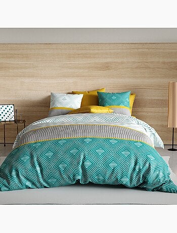 Parure housse de couette 100 % coton aurah