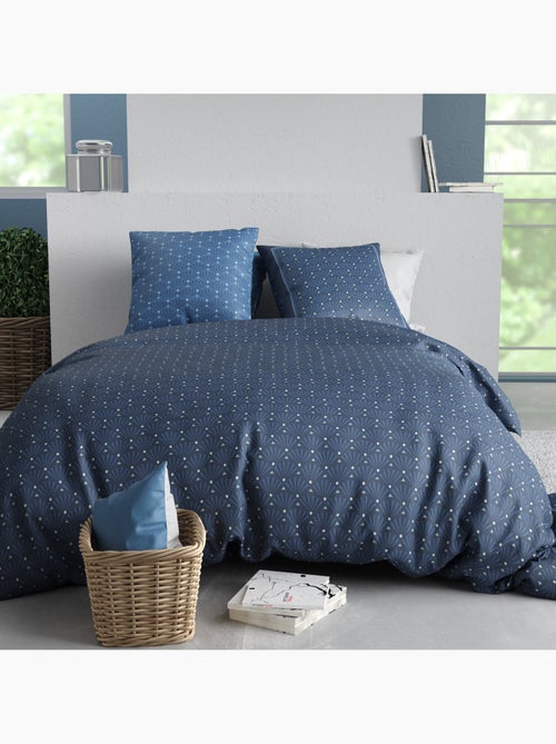 Parure housse de couette 100 % coton azura - Kiabi Parure housse de couette 100 % coton azura - Kiabi