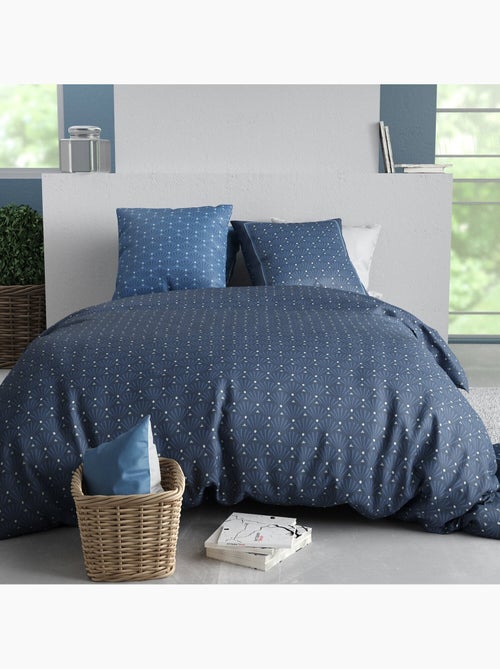 Parure housse de couette 100 % coton azura - Kiabi Parure housse de couette 100 % coton azura - Kiabi