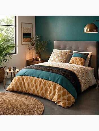 Parure housse de couette 100 % coton bangui