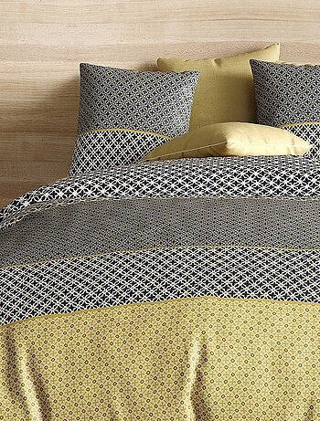 Parure housse de couette 100 % coton beho