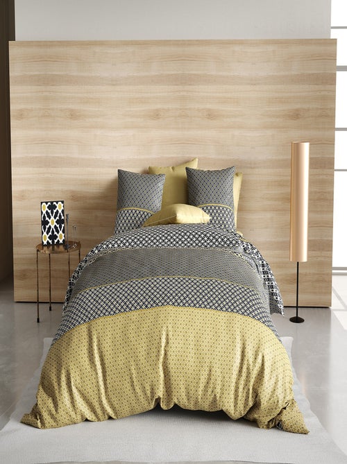 Parure housse de couette 100 % coton beho - Kiabi