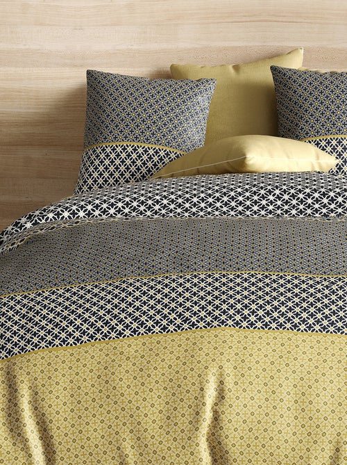 Parure housse de couette 100 % coton beho - Kiabi