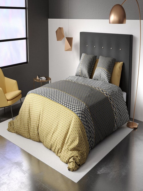 Parure housse de couette 100 % coton beho - Kiabi