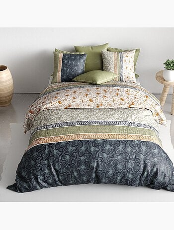 Parure housse de couette 100 % coton bella