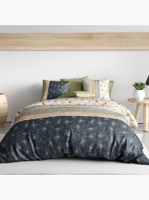 Parure housse de couette 100 % coton bella - Kiabi
