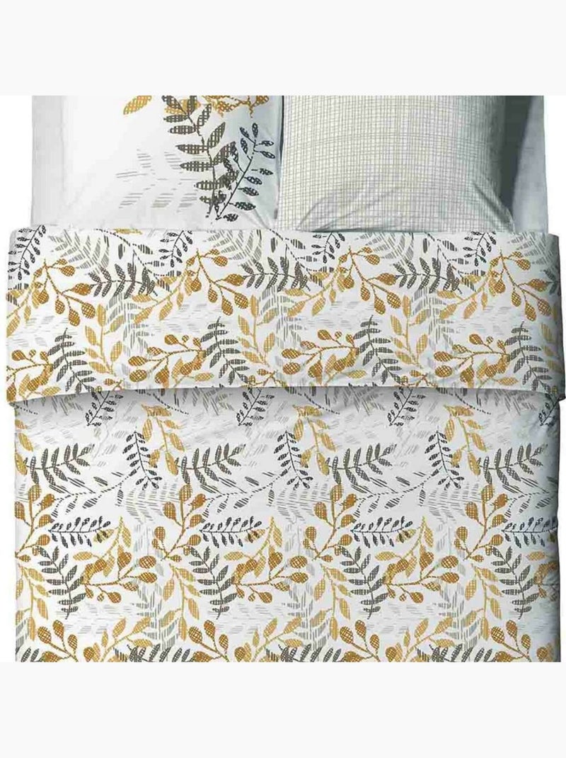 Parure housse de couette 100 % coton bio eloa Multicolore - Kiabi