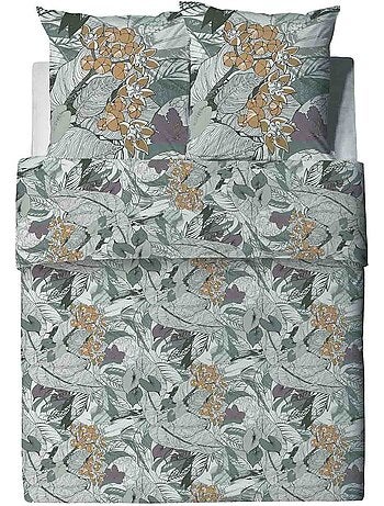 Parure housse de couette 100 % coton bio zelia