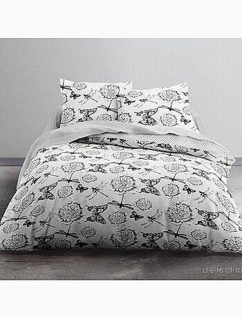 Parure housse de couette 100 % coton