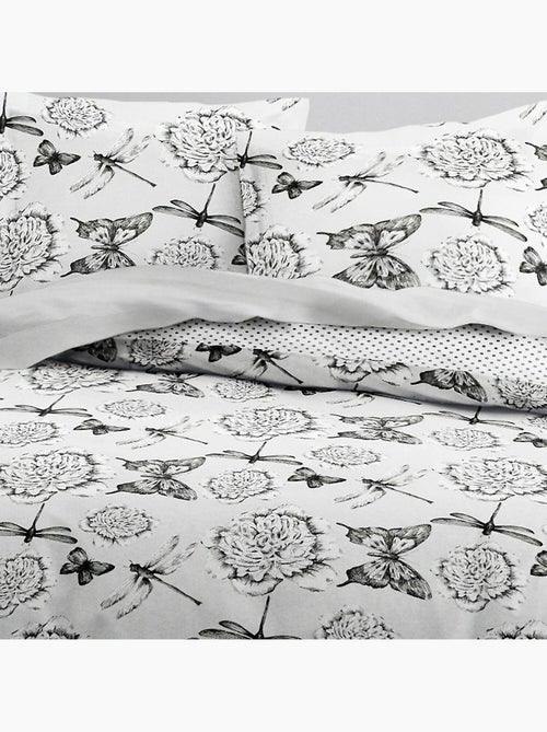 Parure housse de couette 100 % coton - Kiabi