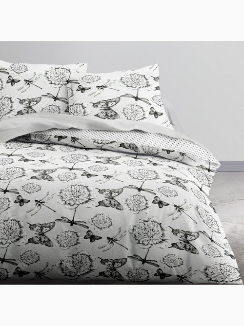 Parure housse de couette 100 % coton - Kiabi