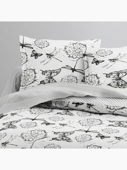 Parure housse de couette 100 % coton - Kiabi