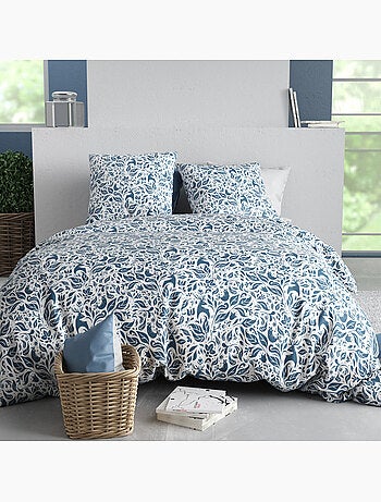 Parure housse de couette 100 % coton blouva