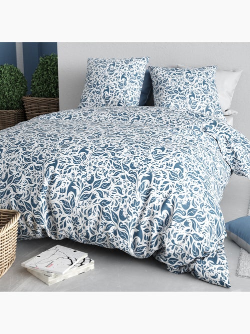 Parure housse de couette 100 % coton blouva - Kiabi Parure housse de couette 100 % coton blouva - Kiabi