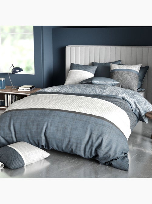 Parure housse de couette 100 % coton brehat - Kiabi