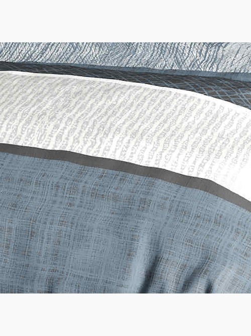 Parure housse de couette 100 % coton brehat - Kiabi