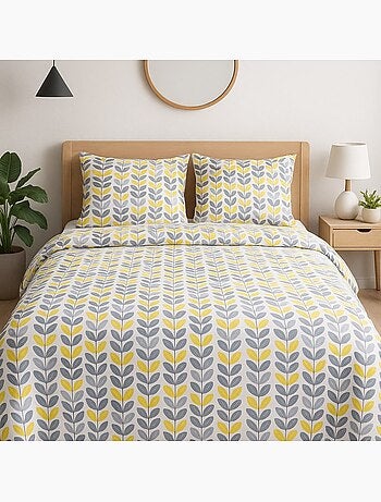 Parure housse de couette 100 % coton cabane