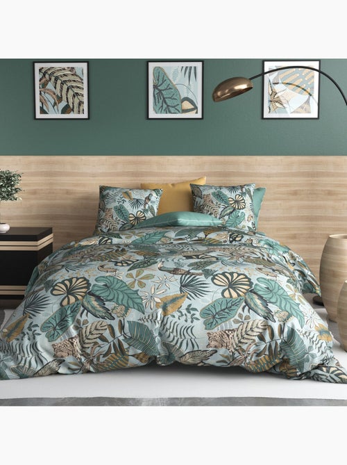 Parure housse de couette 100 % coton cancun - Kiabi