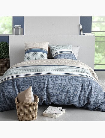 Parure housse de couette 100 % coton canopee