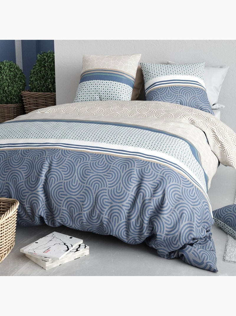Parure housse de couette 100 % coton canopee Multicolore - Kiabi