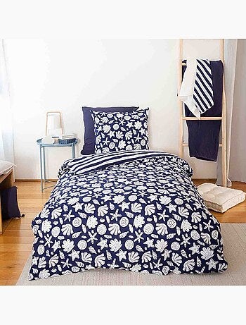 Parure housse de couette 100 % coton capri