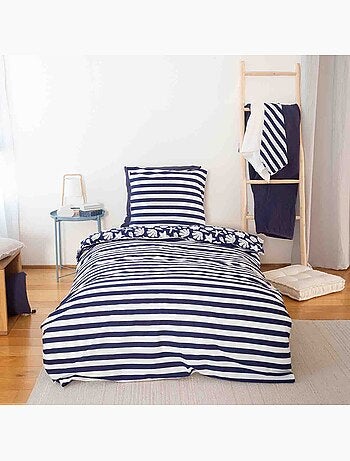 Parure housse de couette 100 % coton capri