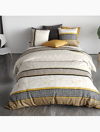Parure housse de couette 100 % coton carioca