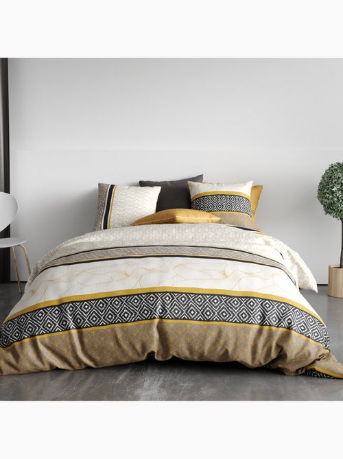 Parure housse de couette 100 % coton carioca - Kiabi