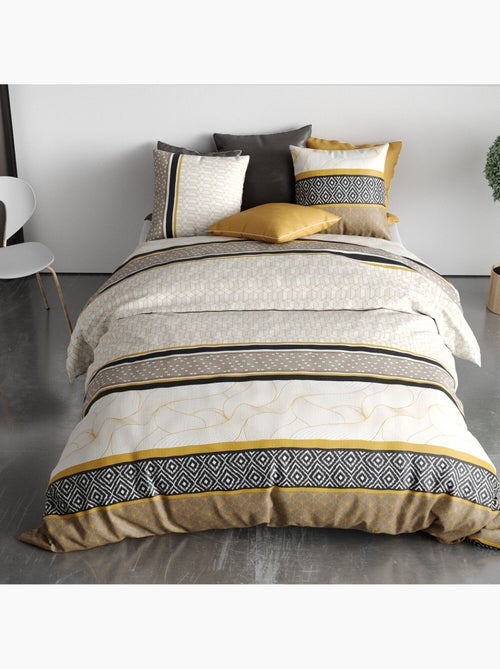 Parure housse de couette 100 % coton carioca - Kiabi