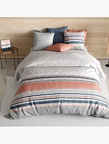 Parure housse de couette 100 % coton chakra