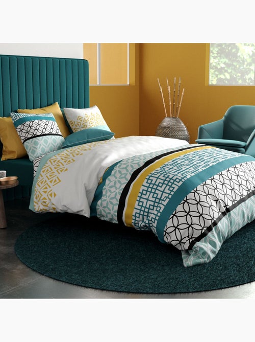 Parure housse de couette 100 % coton citedor - Kiabi Parure housse de couette 100 % coton citedor - Kiabi