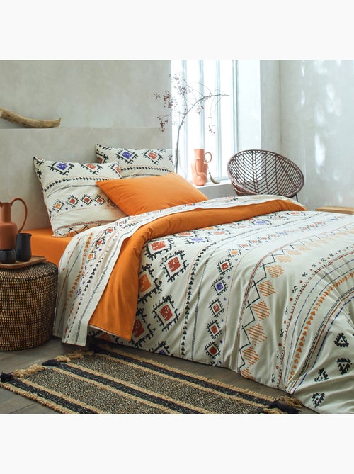 Parure housse de couette 100 % coton cleta multico - Kiabi Parure housse de couette 100 % coton cleta multico - Kiabi
