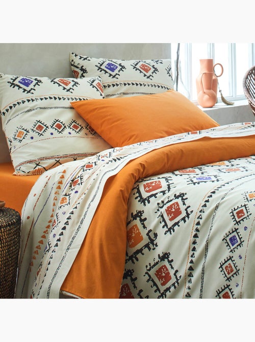 Parure housse de couette 100 % coton cleta multico - Kiabi Parure housse de couette 100 % coton cleta multico - Kiabi