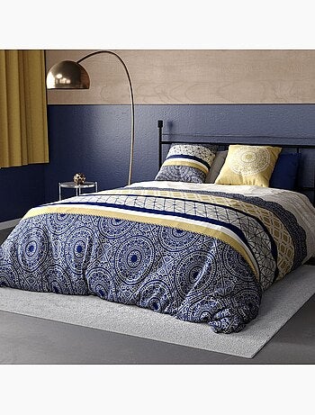 Parure housse de couette 100 % coton connexions