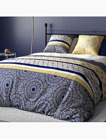 Parure housse de couette 100 % coton connexions