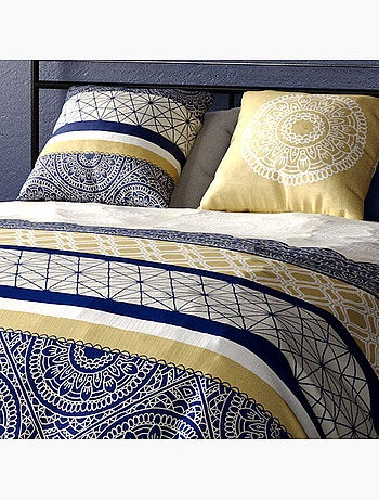 Parure housse de couette 100 % coton connexions