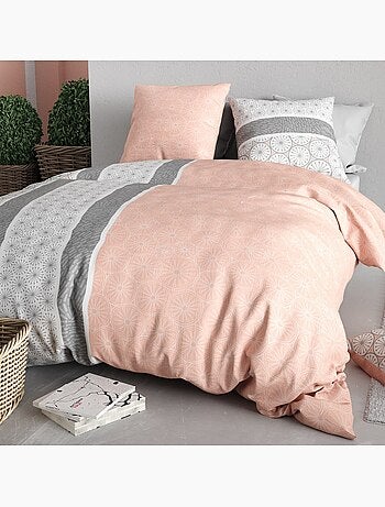 Parure housse de couette 100 % coton coraline