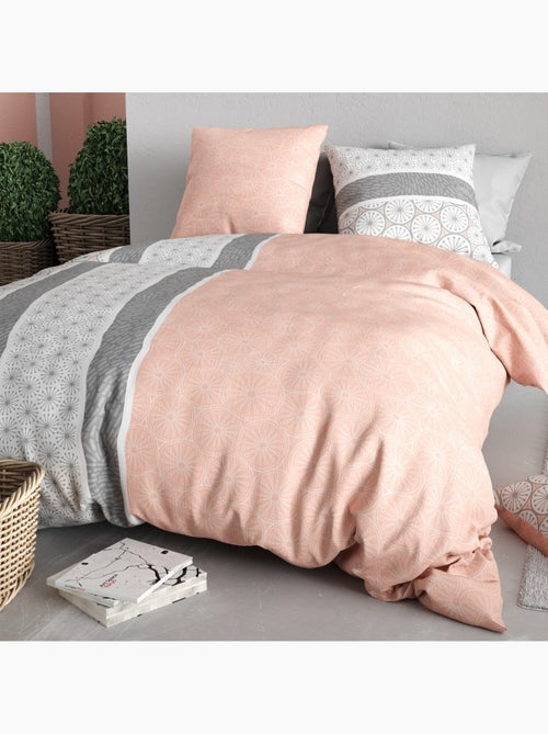 Parure housse de couette 100 % coton coraline - Kiabi