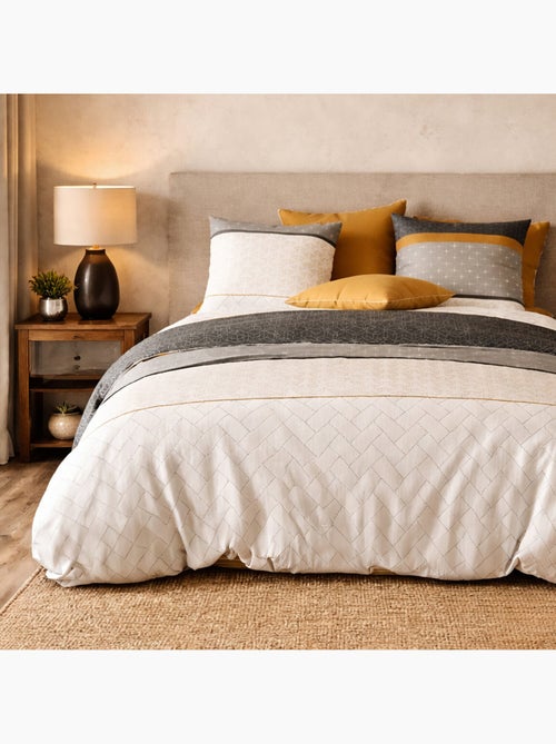 Parure housse de couette 100 % coton corki - Kiabi
