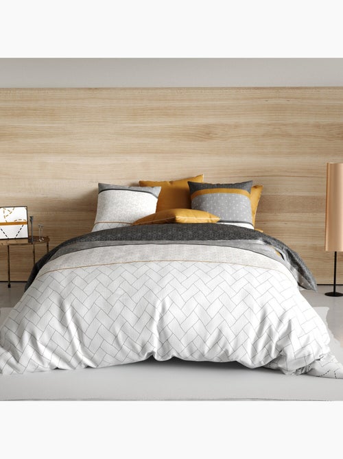 Parure housse de couette 100 % coton corki - Kiabi