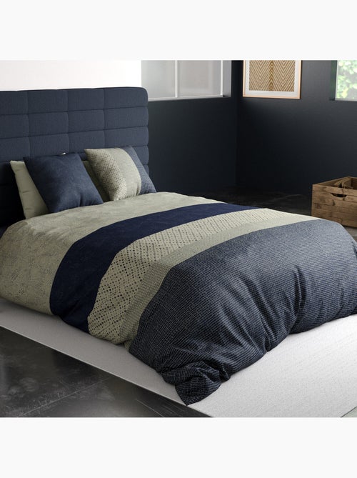 Parure housse de couette 100 % coton crepuscule - Kiabi