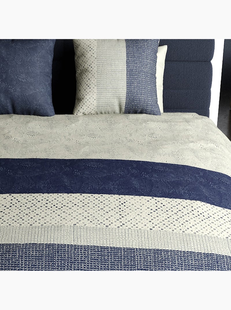 Parure housse de couette 100 % coton crepuscule Multicolore - Kiabi