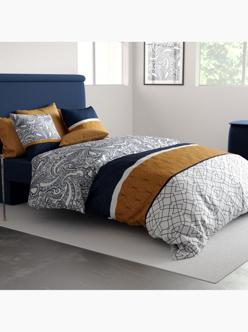 Parure housse de couette 100 % coton dakota - Kiabi