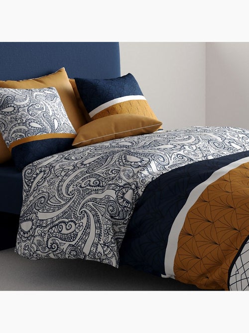 Parure housse de couette 100 % coton dakota - Kiabi
