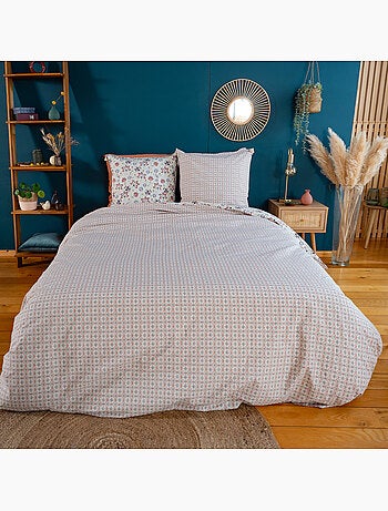 Parure housse de couette 100 % coton denia
