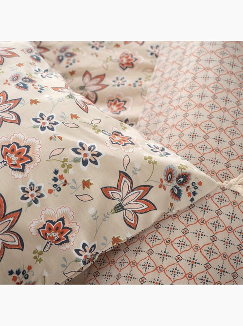 Parure housse de couette 100 % coton denia - Kiabi