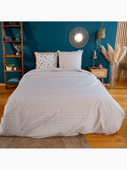 Parure housse de couette 100 % coton denia - Kiabi