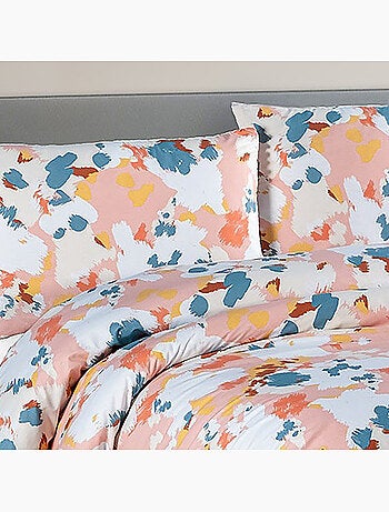 Parure housse de couette 100 % coton eclat