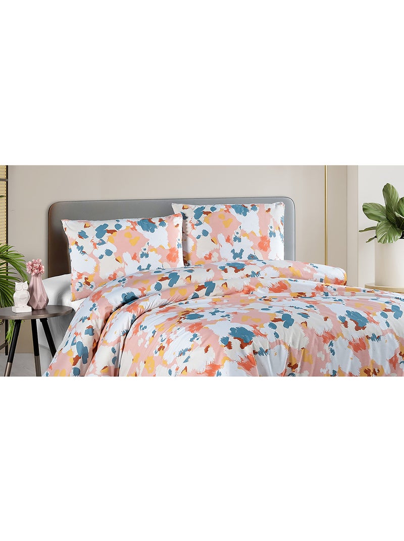 Parure housse de couette 100 % coton eclat Multicolore - Kiabi